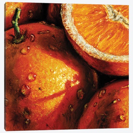 Oranges Canvas Print #AMC7} by AlmaCh Canvas Art Print
