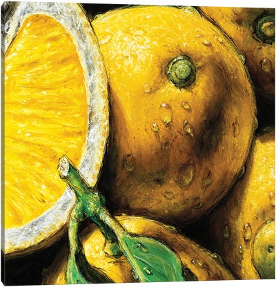 Lemons Canvas Art Print