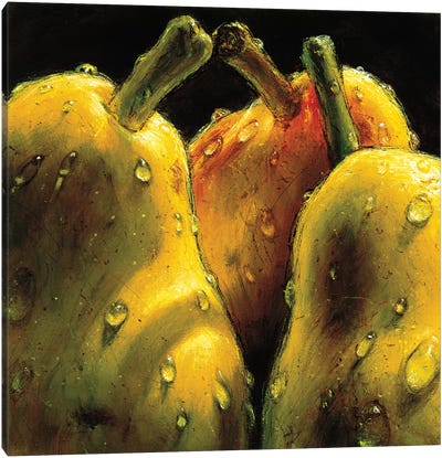 Pears Canvas Art Print - Pear Art
