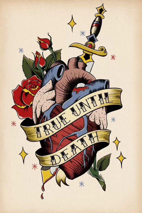 True Until Death by 5by5collective wall art