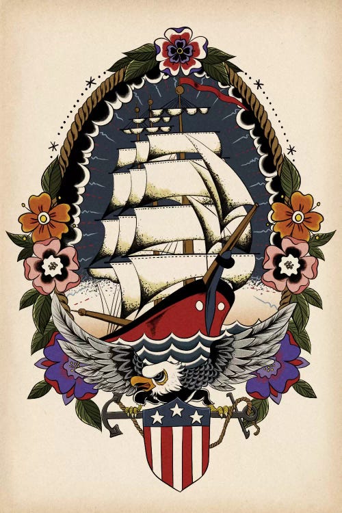 From Sea to Shining Sea by 5by5collective wall art