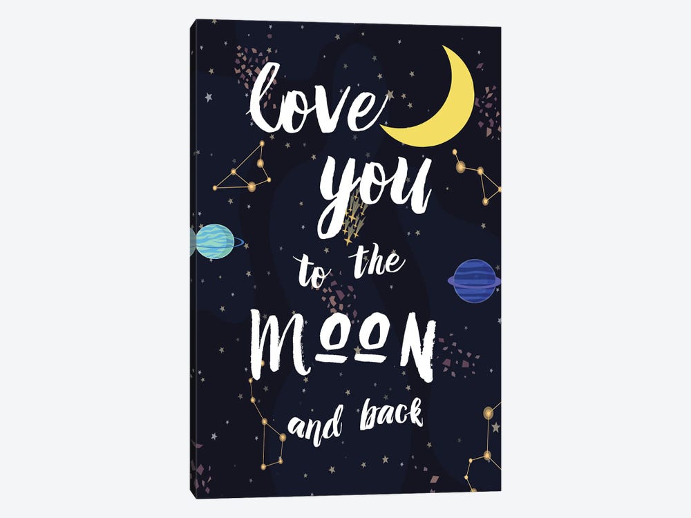 To The Moon by Amanda Murray 1-piece Canvas Artwork