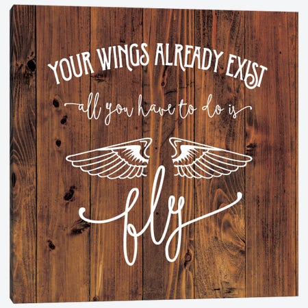 All You Have To Do Is Fly Canvas Print #AMD14} by Amanda Murray Canvas Wall Art
