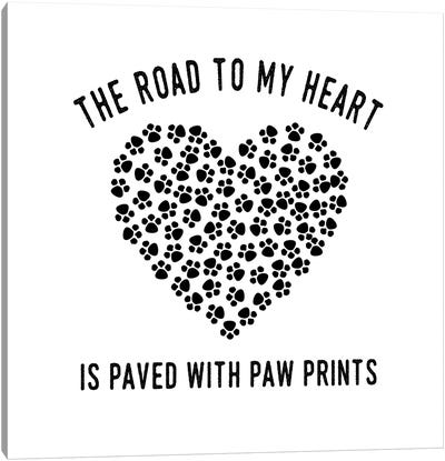 Paved With Paw Prints Canvas Art Print