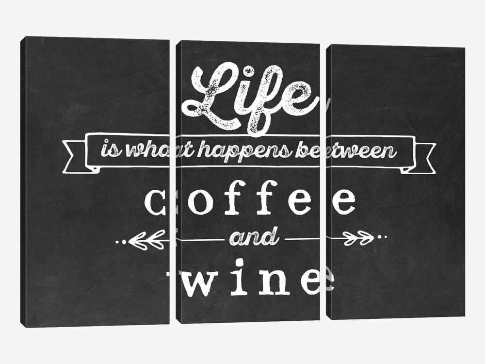 Coffee & Wine by Amanda Murray 3-piece Canvas Print