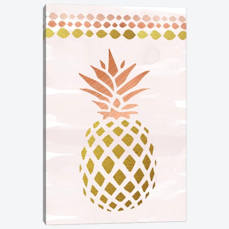 Glam Pineapple Canvas Print #AMD50} by Amanda Murray Art Print