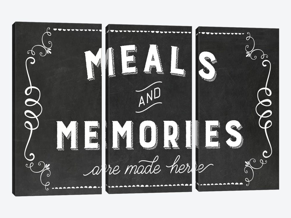 Meals & Memories by Amanda Murray 3-piece Canvas Artwork
