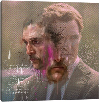 True Detective Canvas Art Print - Matthew McConaughey