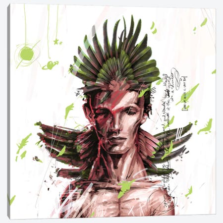 David Bowie Canvas Print #AME34} by Armando Mesias Art Print