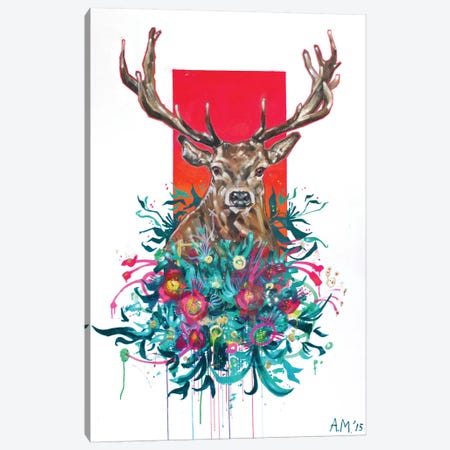 Deer Final Canvas Print #AME35} by Armando Mesias Canvas Art Print