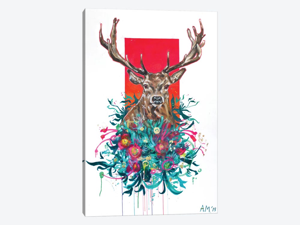 Deer Final by Armando Mesias 1-piece Canvas Print
