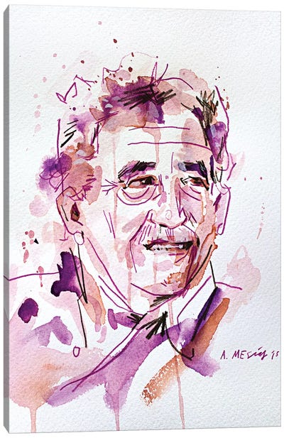 Gabo (Gabriel José de la Concordia García Márquez) Canvas Art Print - Armando Mesias