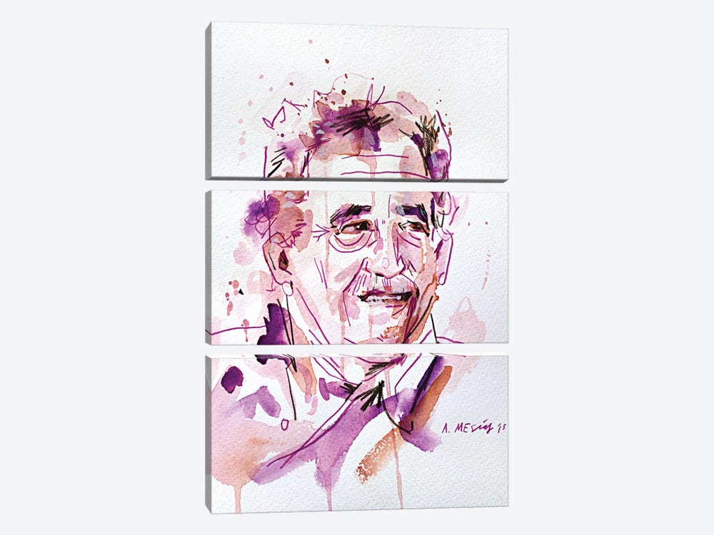 Gabo (Gabriel José de la Concordia García Márquez) by Armando Mesias 3-piece Canvas Artwork