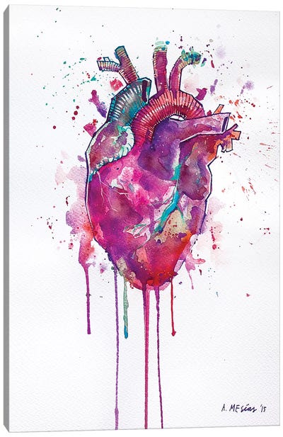 Tell Tale Heart Canvas Art Print - Armando Mesias