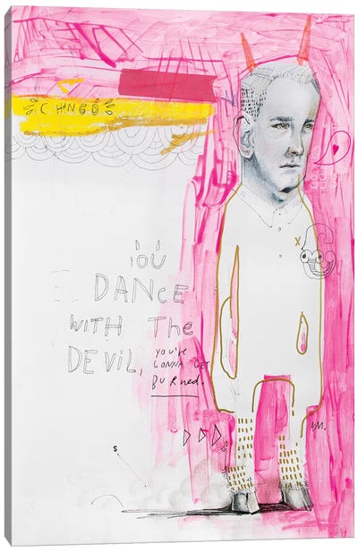 The Dancing Diablo Canvas Art Print - Armando Mesias