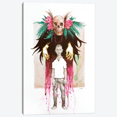 The Witch Doctor Canvas Print #AME65} by Armando Mesias Canvas Wall Art