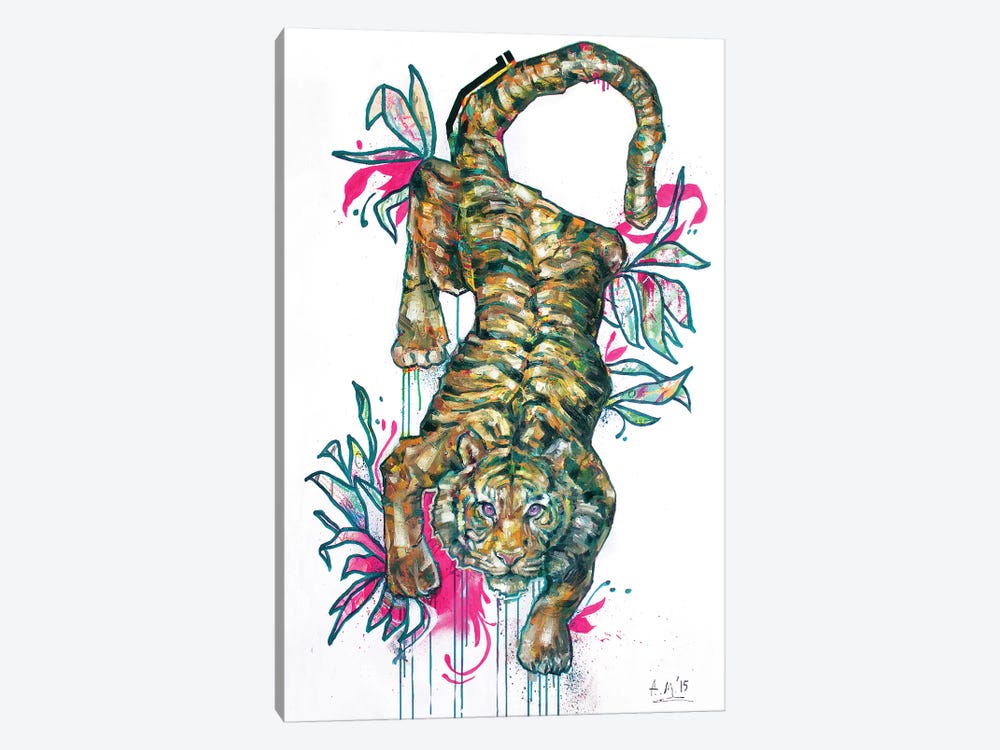 Botanical Tiger by Armando Mesias 1-piece Canvas Print