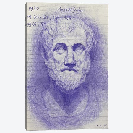 Aristotle Canvas Print #AME83} by Armando Mesias Art Print