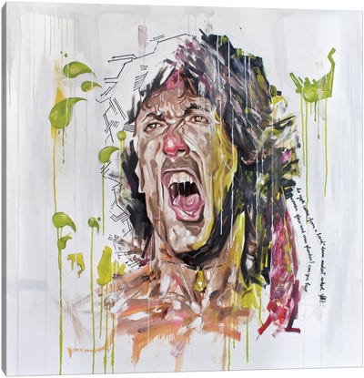 Stallone Canvas Art Print - Sylvester Stallone