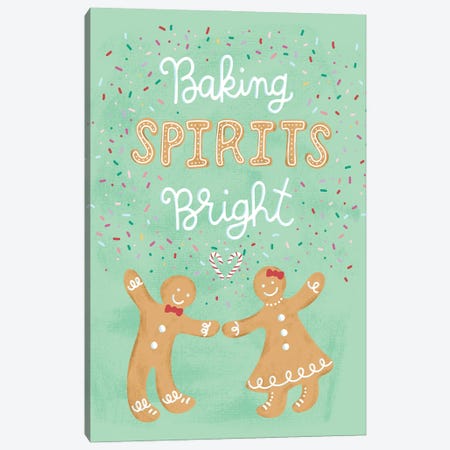 Baking Spirits Bright Canvas Print #AMG104} by Amanda Mcgee Canvas Artwork