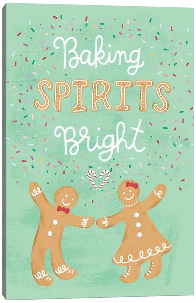 Baking Spirits Bright Canvas Art Print - Amanda McGee