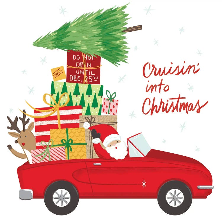 Christmas Convertible by Amanda Mcgee wall art