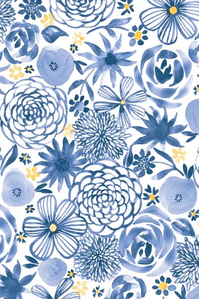 Pink Light Studio: Indigo Vibes VI by Amanda Mcgee