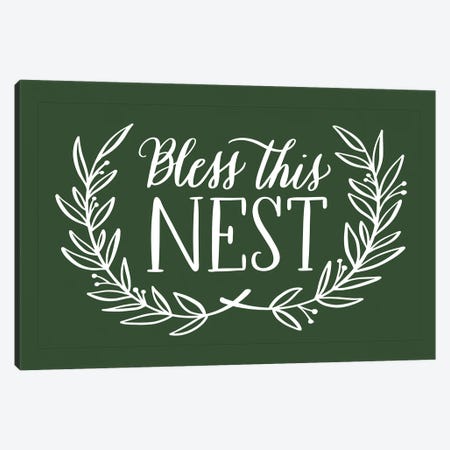 Bless this Nest Canvas Print #AMG111} by Amanda Mcgee Canvas Art