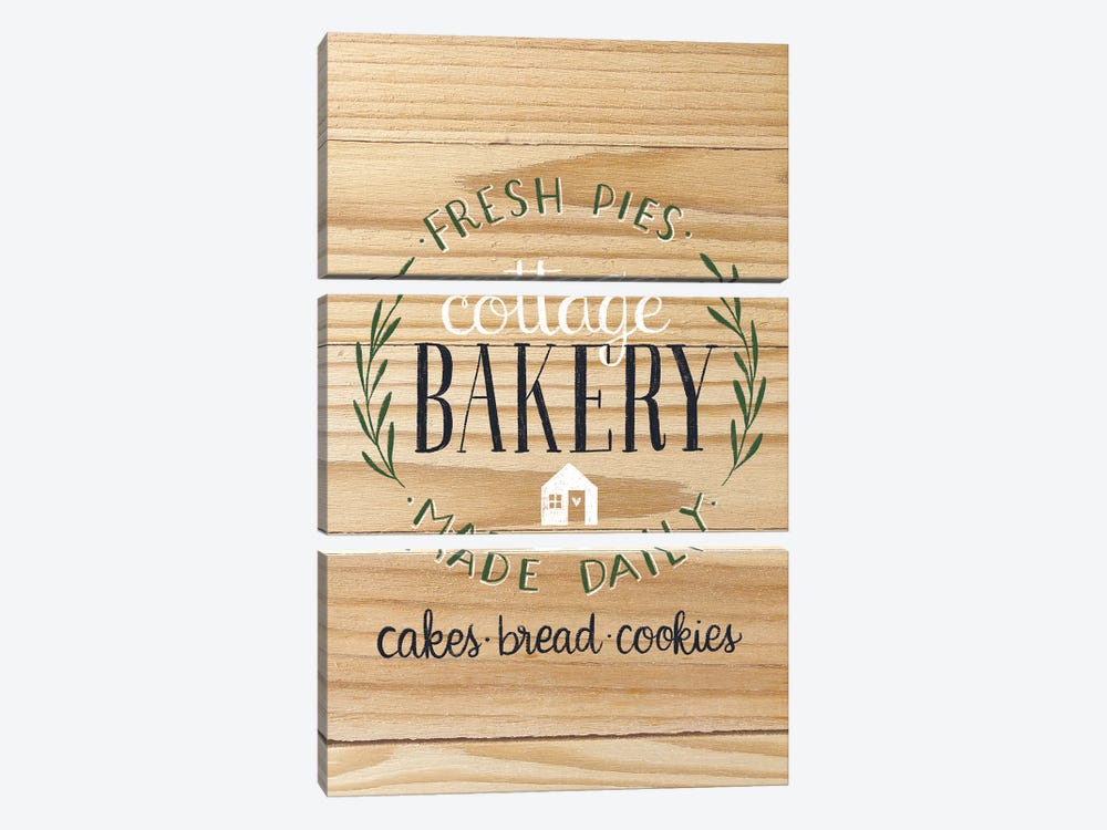 Cottage Bakery by Amanda Mcgee 3-piece Canvas Print