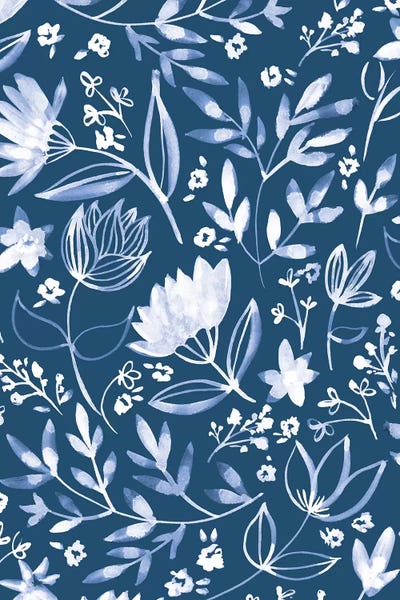 French Country Décor: Indigo Vibes VII by Amanda Mcgee
