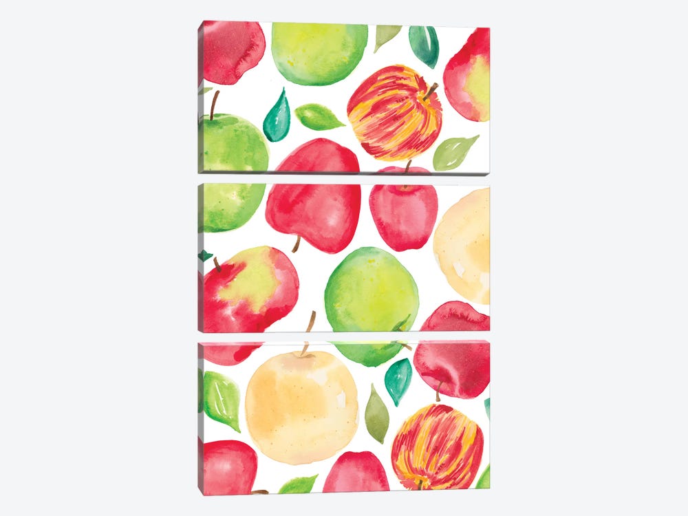 Apple Harvest V by Amanda Mcgee 3-piece Canvas Art
