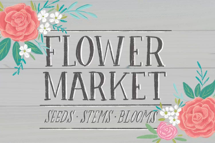 Flower Market IV by Amanda Mcgee canvas print