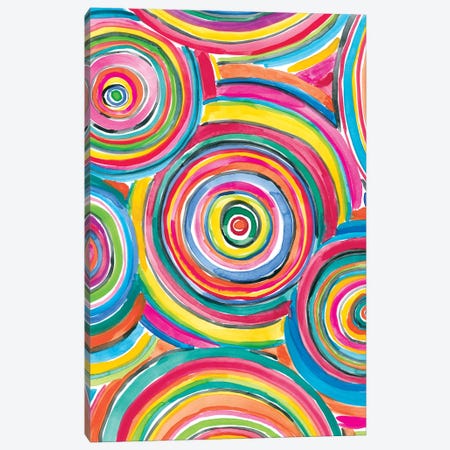 Colorfully Happy II Canvas Print #AMG49} by Amanda Mcgee Canvas Print