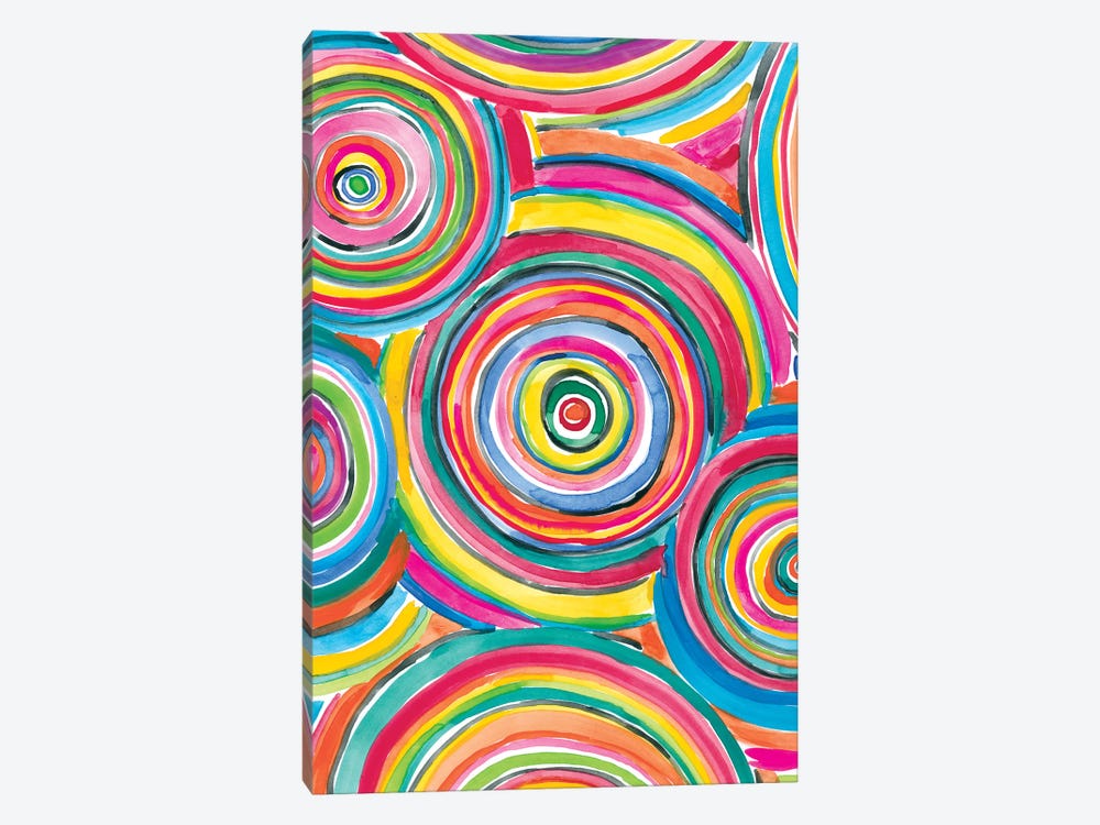 Colorfully Happy II by Amanda Mcgee 1-piece Canvas Print