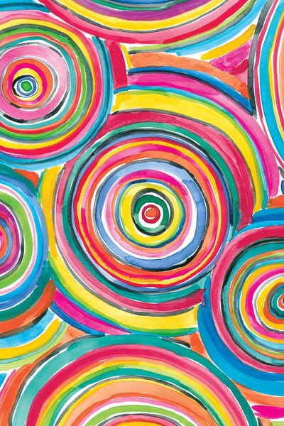 Pink Light Studio: Colorfully Happy II by Amanda Mcgee