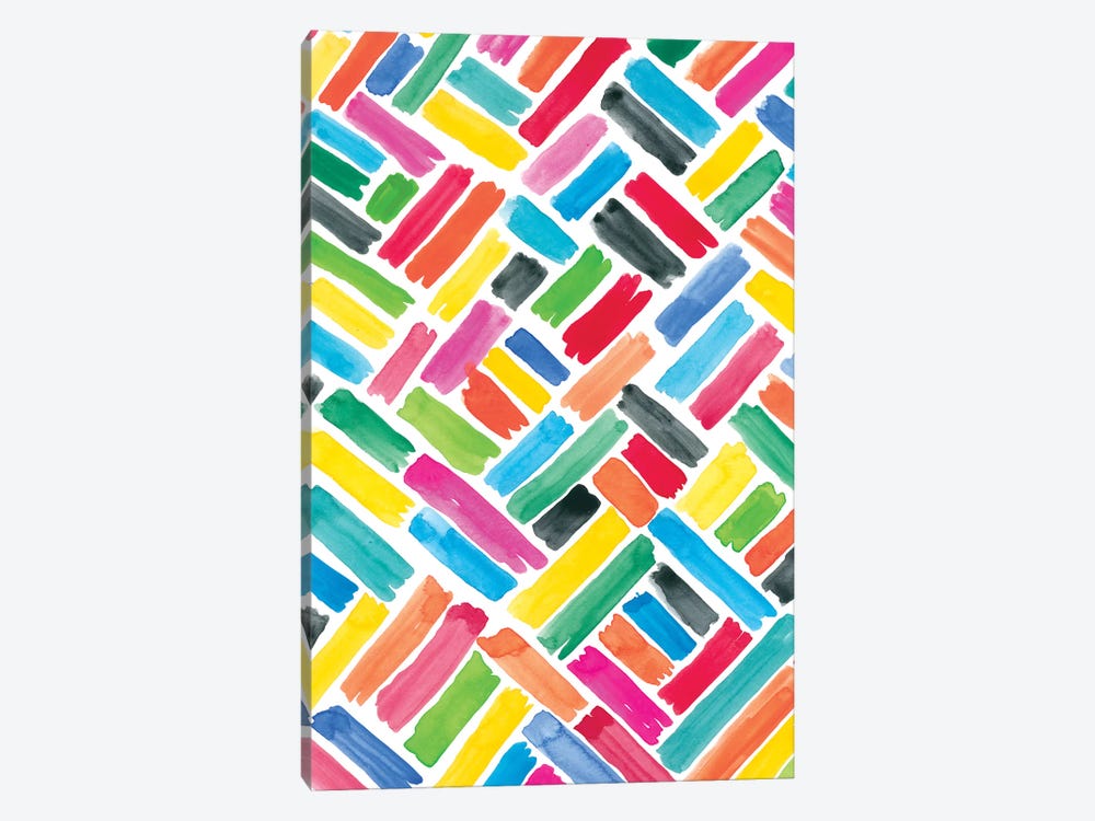 Colorfully Happy III by Amanda Mcgee 1-piece Canvas Print