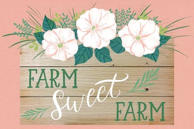 Farmhouse Flowers II by Amanda Mcgee canvas print