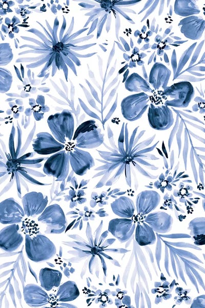 Pink Light Studio: Indigo Vibes I by Amanda Mcgee