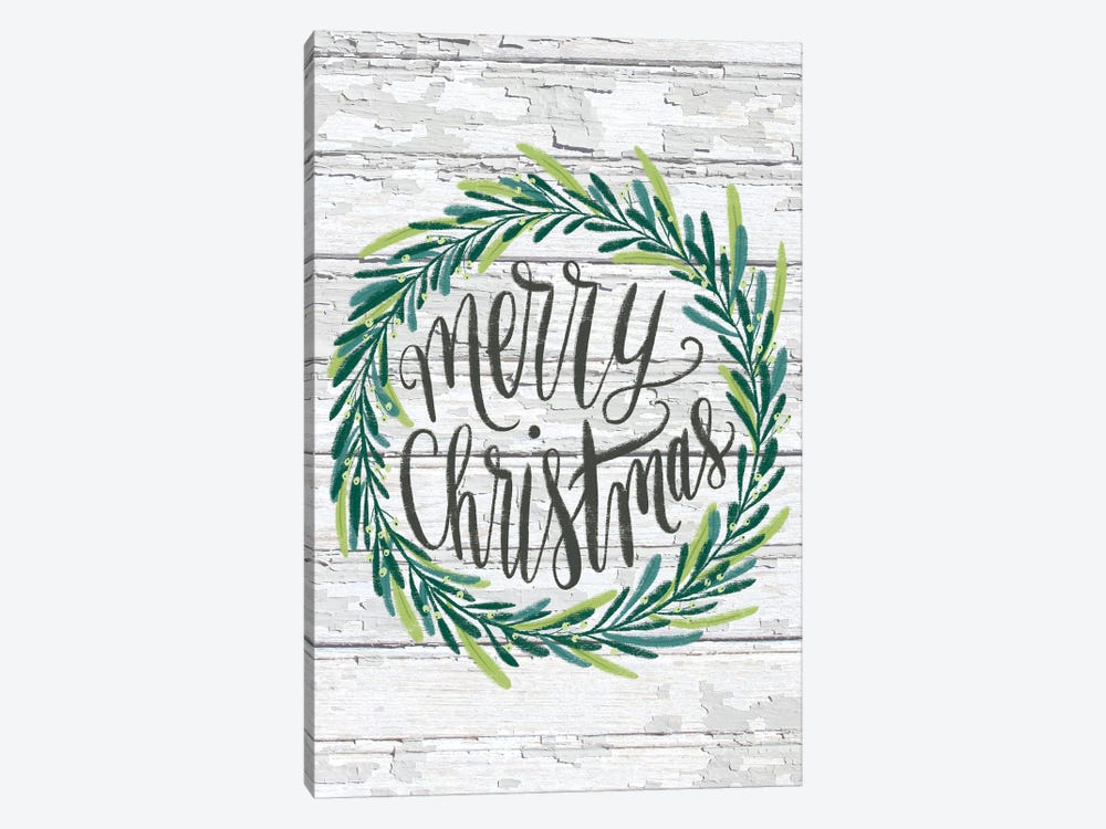 Christmas Greenery I by Amanda Mcgee 1-piece Canvas Wall Art