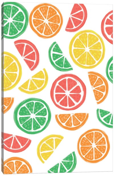 Summer Fruits I Canvas Art Print - Lemon & Lime Art