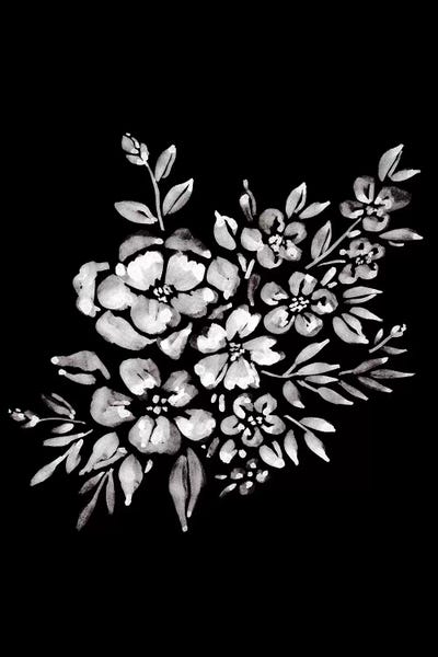 Black & White Florals: Ink Florals II by Amanda Mcgee