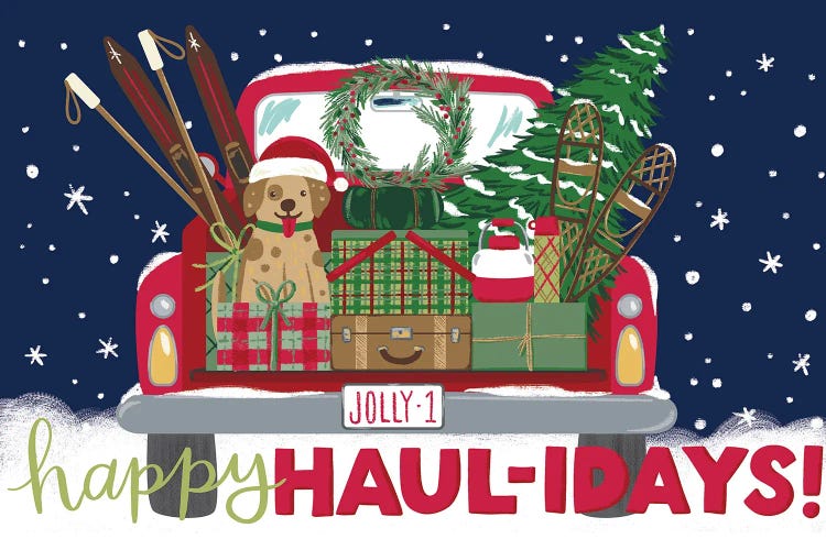 Happy  Haul-idays by Amanda Mcgee wall art