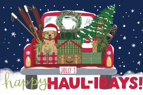 Trucks: Happy  Haul-idays by Amanda Mcgee