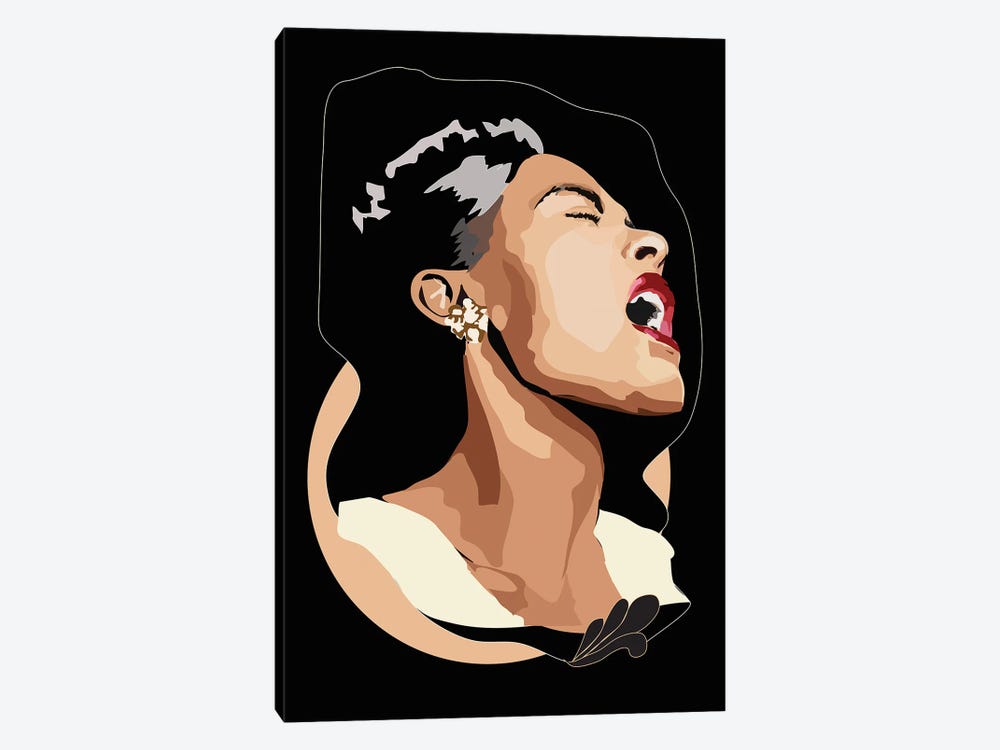 Billie Holiday by Anna Mckay 1-piece Canvas Print