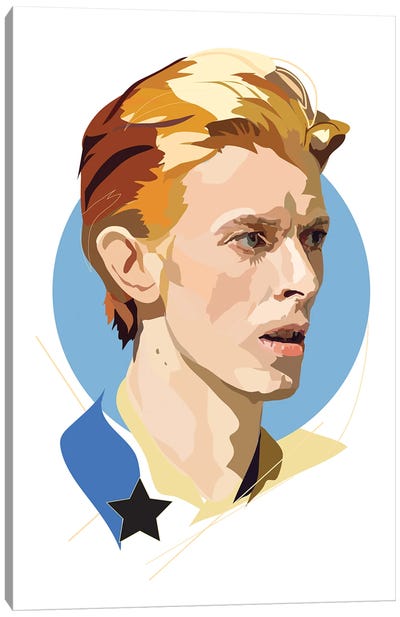 Bowie Starman Canvas Art Print - David Bowie