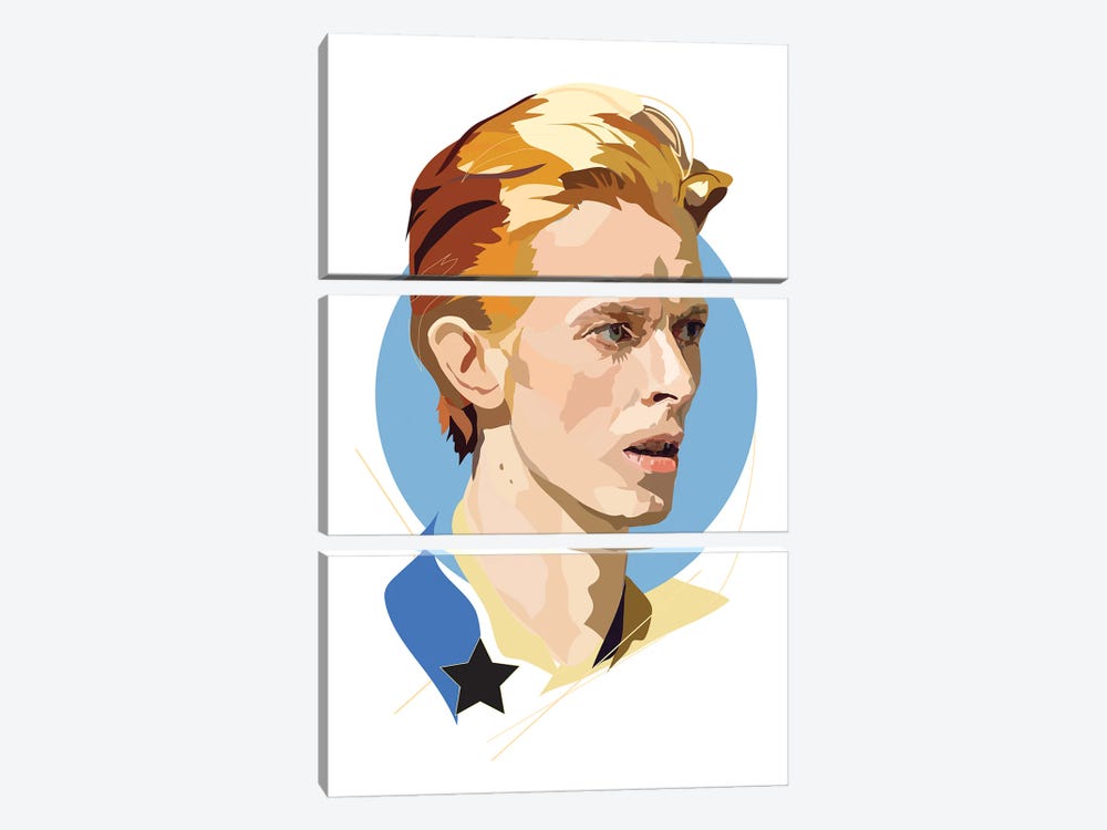 Bowie Starman by Anna Mckay 3-piece Canvas Art
