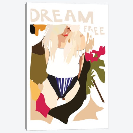 Dream Free Canvas Print #AMK18} by Anna Mckay Canvas Wall Art