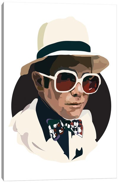Elton John Canvas Art Print - Music Lover