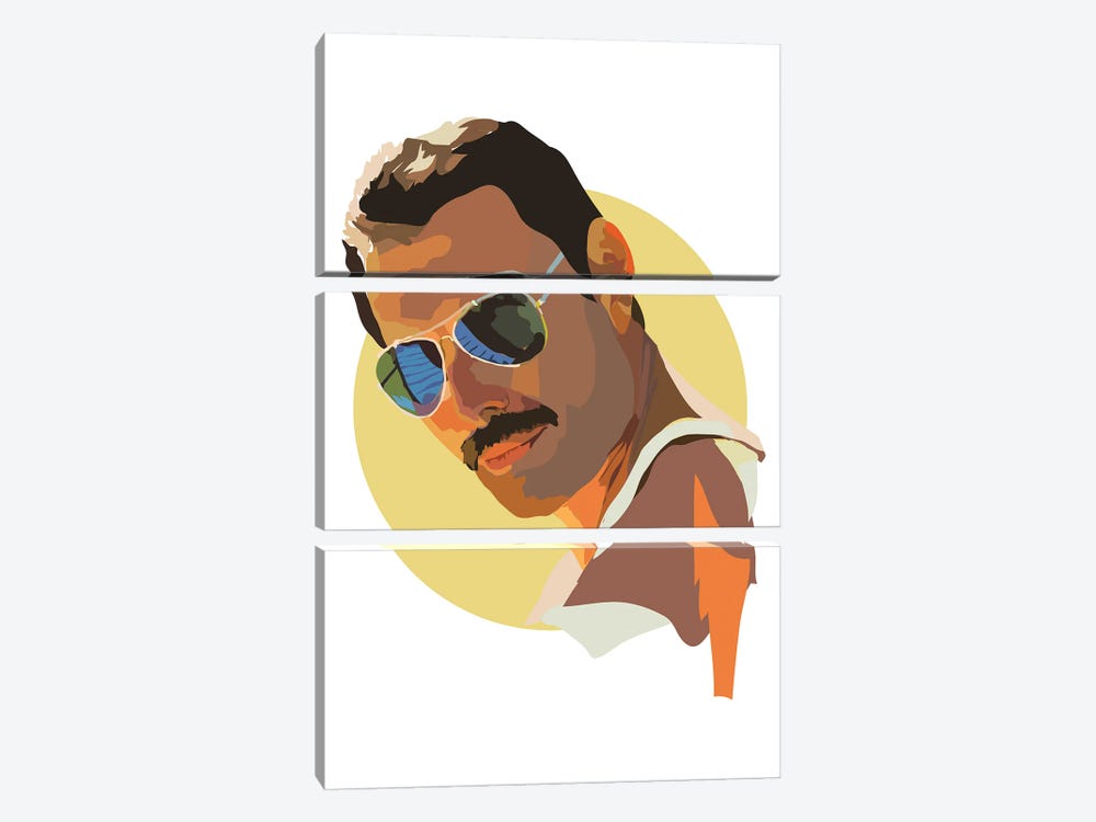 Freddie Mercury by Anna Mckay 3-piece Canvas Art