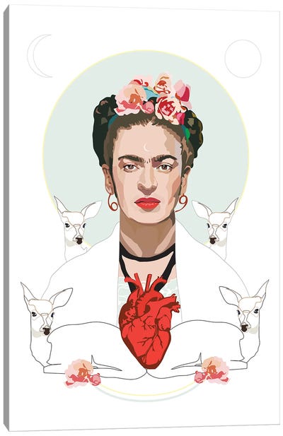 Frida Kahlo Canvas Art Print - Anna Mckay